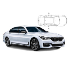 Sonnenschutz Blenden für BMW 7er G11 4 Türen 2015-2022 nur hintere Seitentürenscheiben