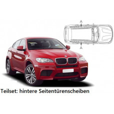 Sonnenschutz Blenden für BMW X6 E71/E72 2009-2014 nur hintere Seitentürenscheiben
