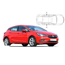 Sonnenschutz Blenden für Opel Astra K 5 Türen Schrägheck 2015-2022 nur hintere Seitentürenscheiben