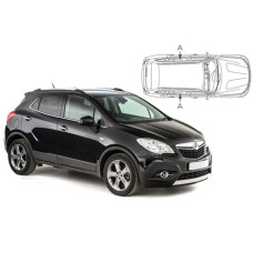 Sonnenschutz Blenden für Opel Mokka 5 Türen 2012-2020 nur hintere Seitentürenscheiben